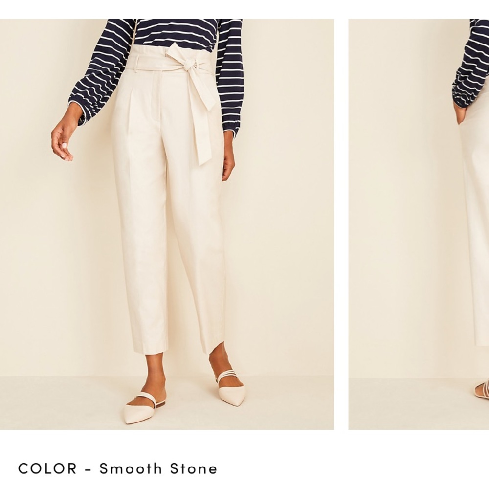 Ann Taylor paperbag belted pants